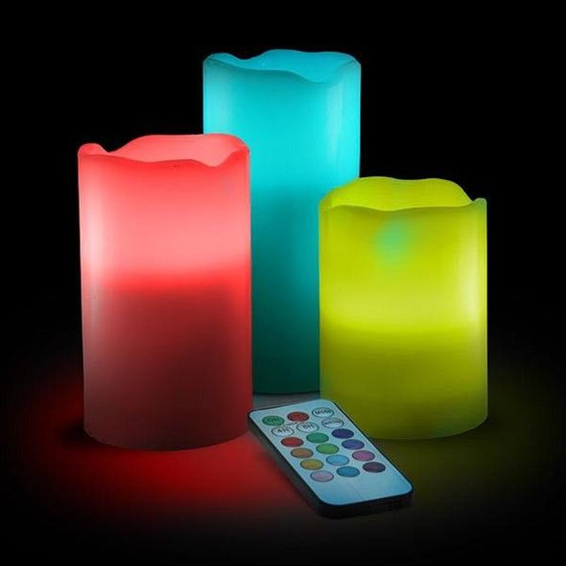 Real Wax Flameless Luma Candles (3pcs/set)