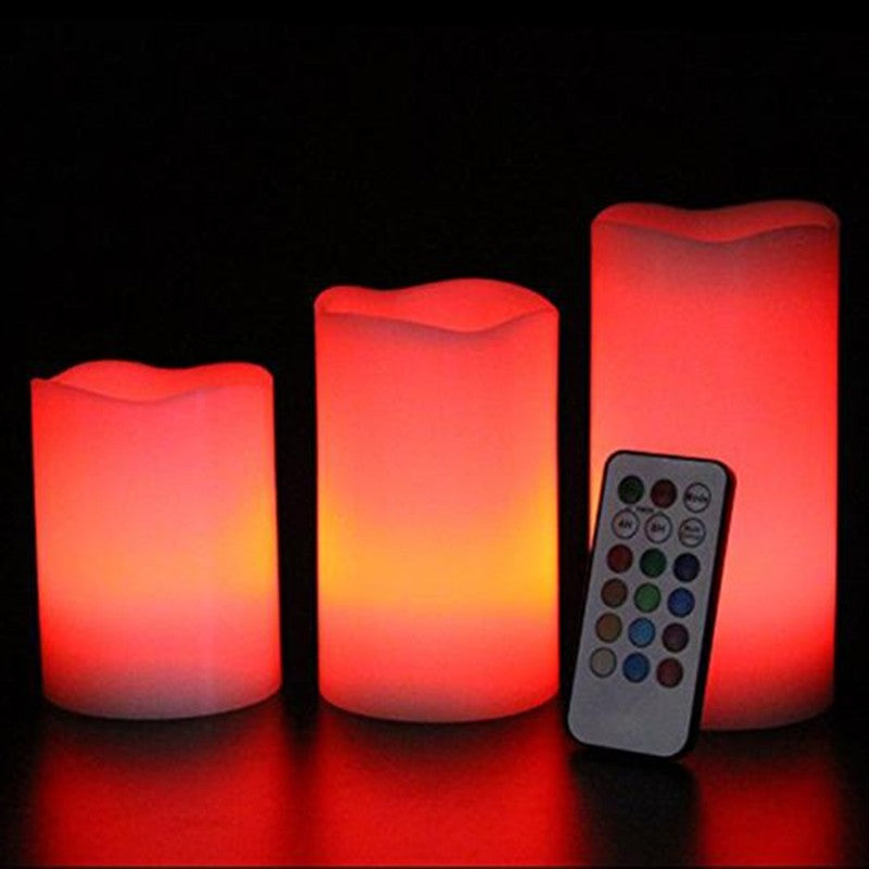 Real Wax Flameless Luma Candles (3pcs/set)