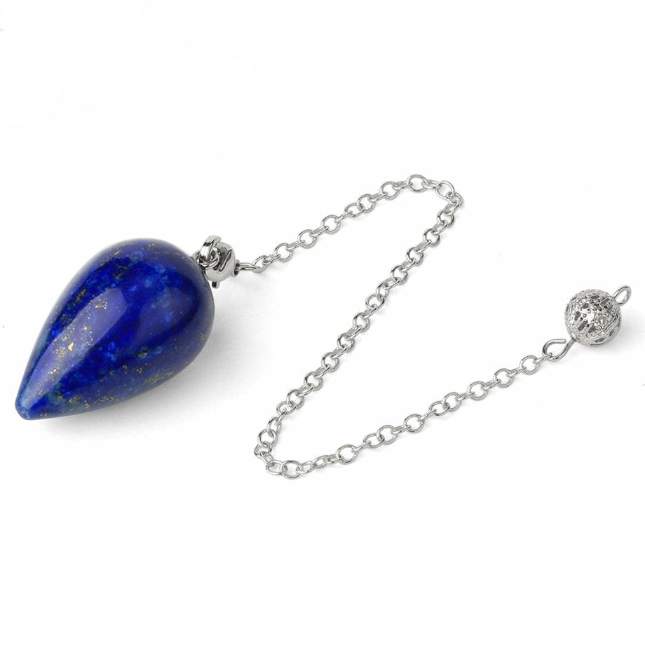 Water Drop Natural Stone Pendulums for Dowsing, Divination, Wicca, Healing, And Reiki