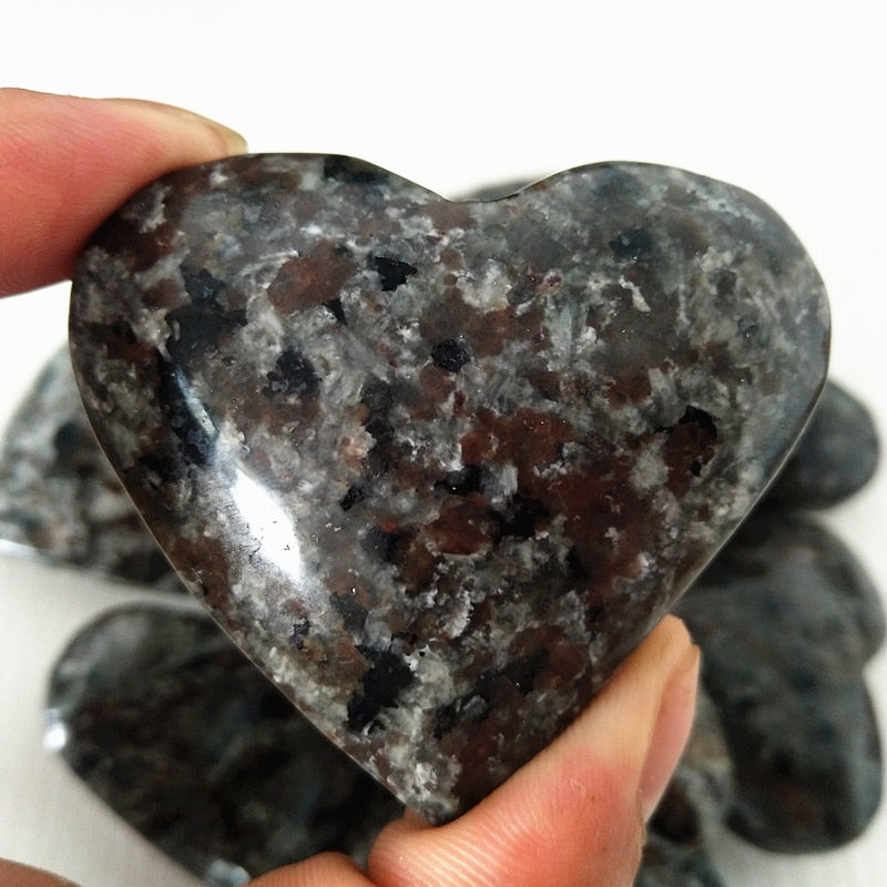 Natural Yooperlite Heart Shape Stone 5A+