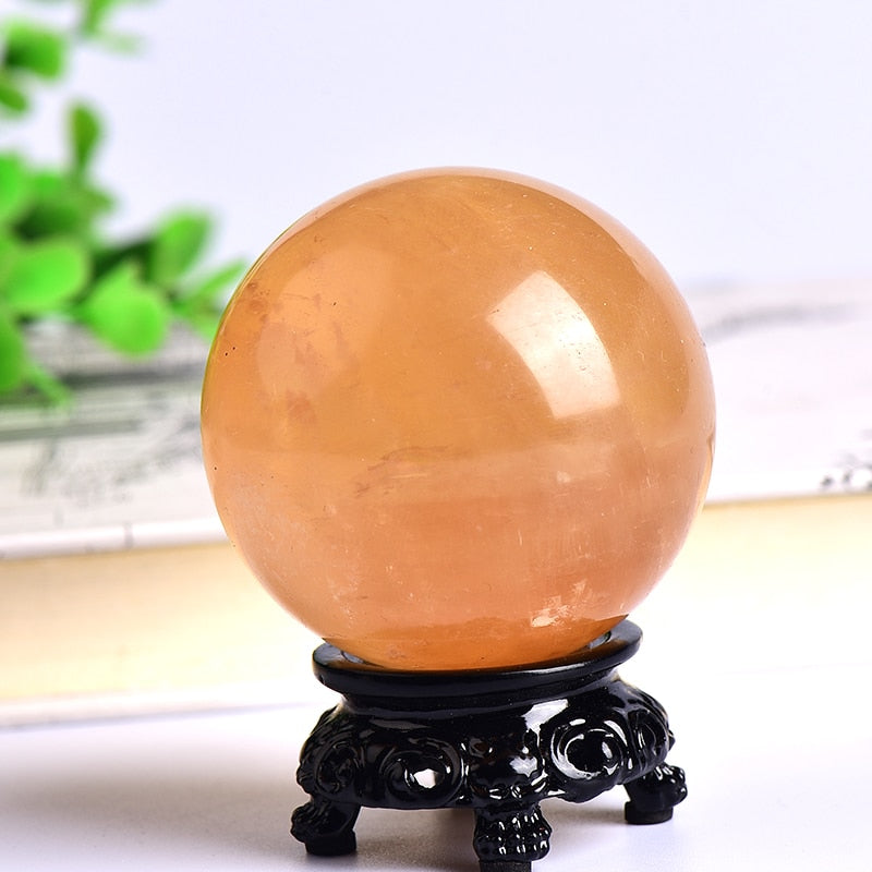 Natural Dream Crystal Ball 1 PC Polished Globe Massaging Ball Reiki