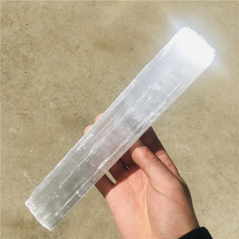 Selenite Sticks 20-40 cm White Gypsum Crystals Wands Blades