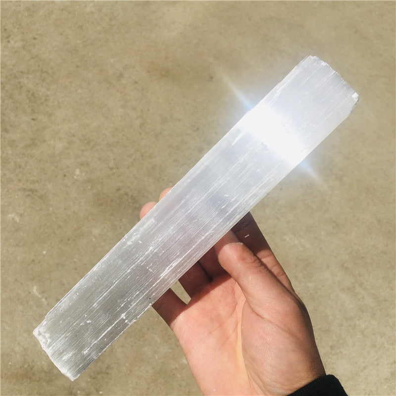 Selenite Sticks 20-40 cm White Gypsum Crystals Wands Blades