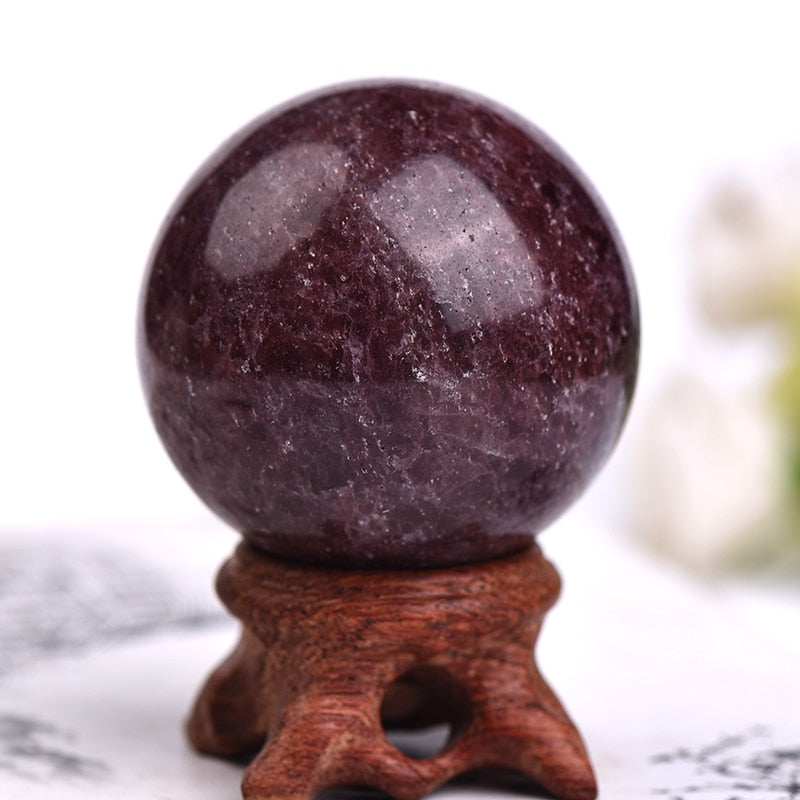 Natural Dream Crystal Ball 1 PC Polished Globe Massaging Ball Reiki