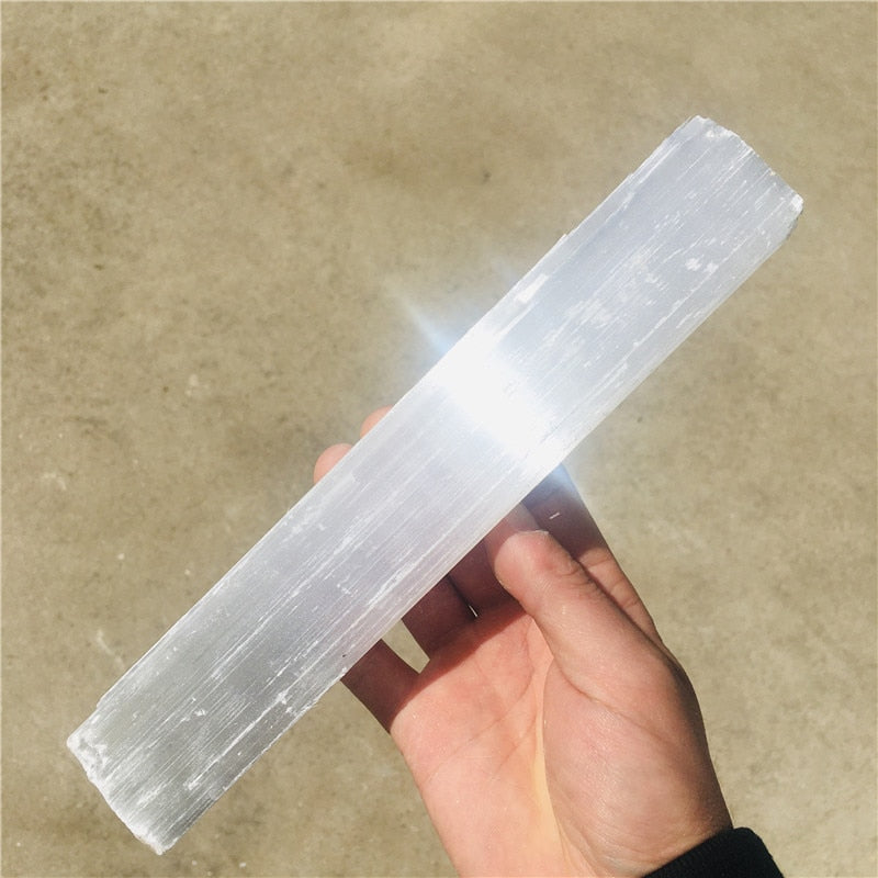 Selenite Sticks 20-40 cm White Gypsum Crystals Wands Blades