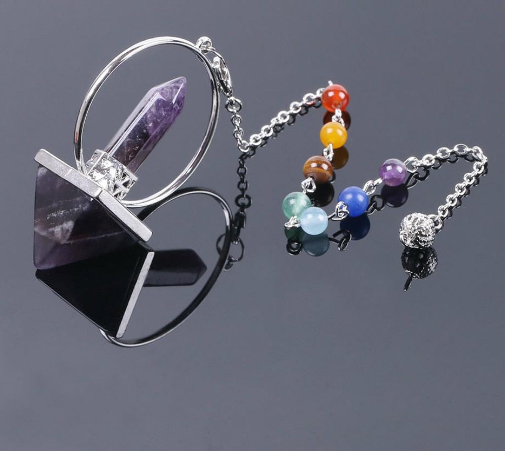 amethyst crystal pendulum