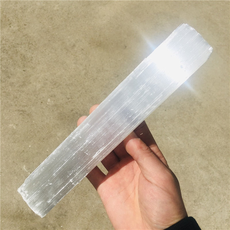 Selenite Sticks 20-40 cm White Gypsum Crystals Wands Blades