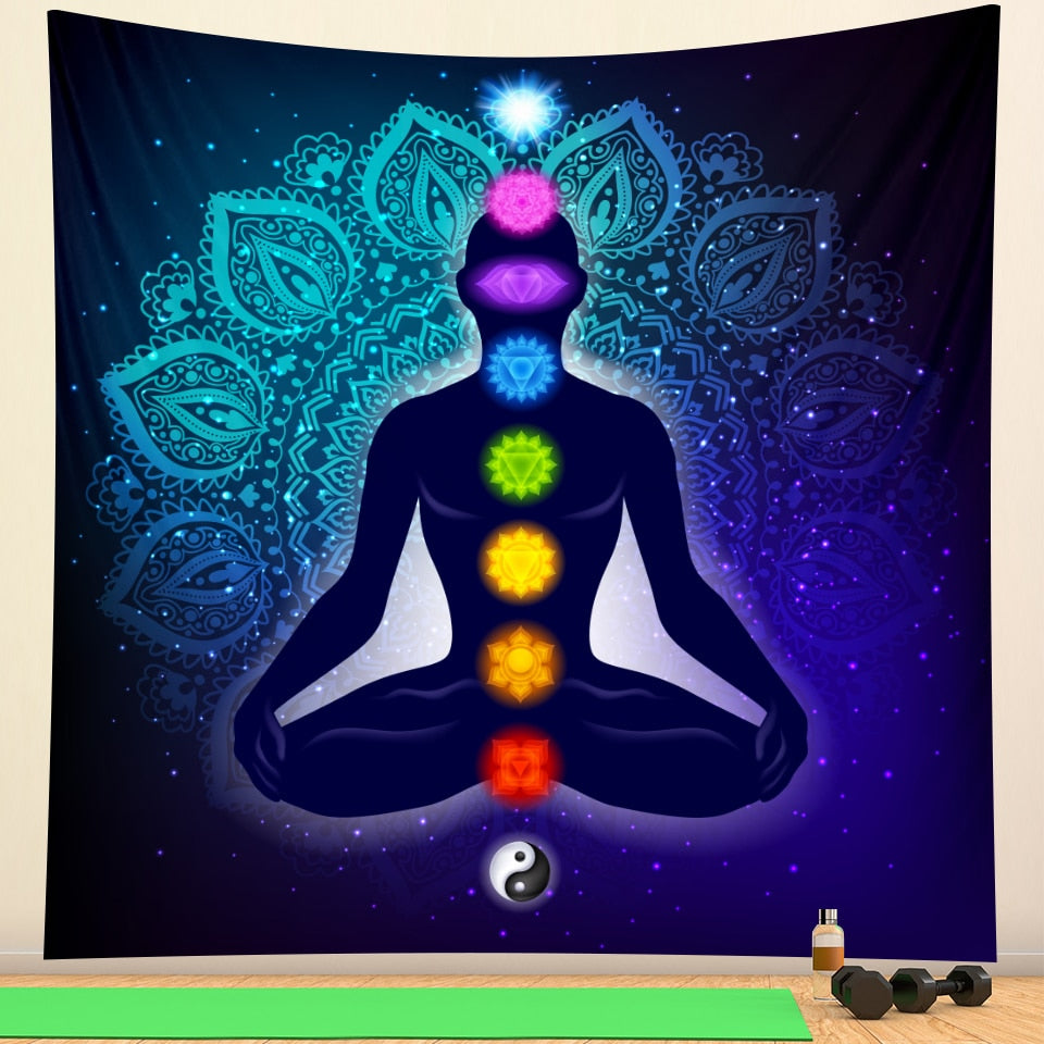 Meditation Chakra Wall Tapestry