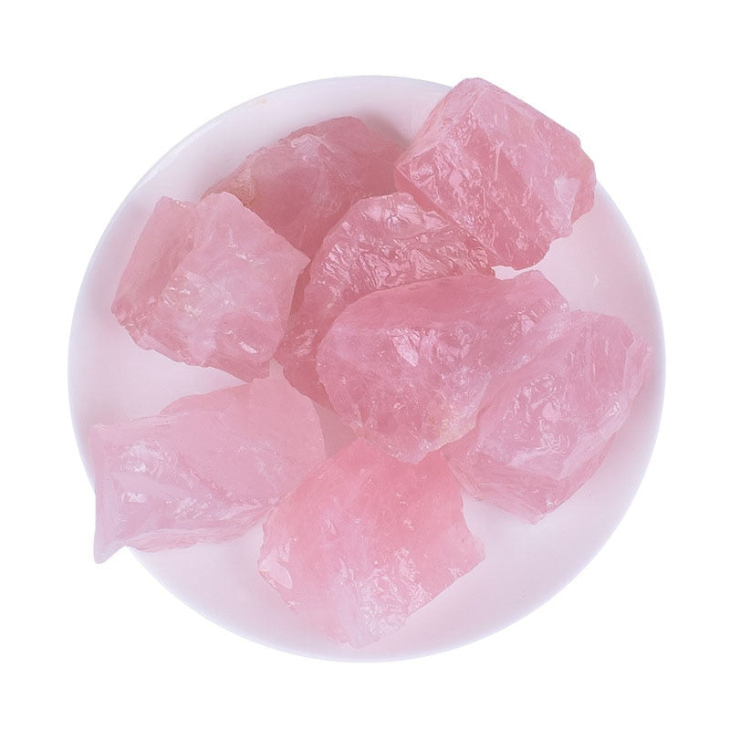 Pink Rose Quartz Stone Raw Crystal Stones 100% Natural