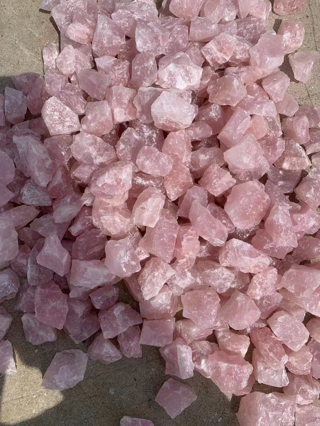 Pink Rose Quartz Stone Raw Crystal Stones 100% Natural