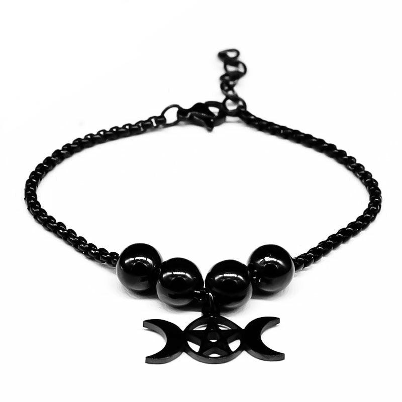 Wiccan Triple Moon Bracelet