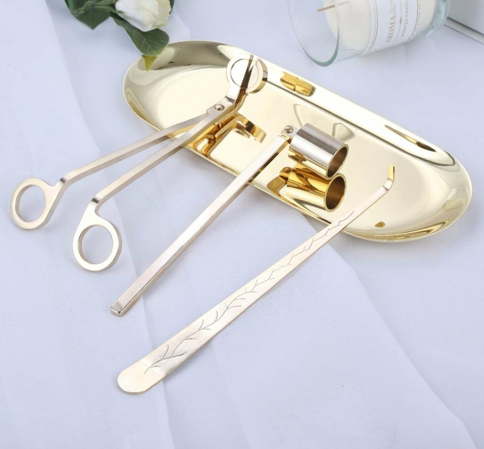 Candle Snuffer Set Gold