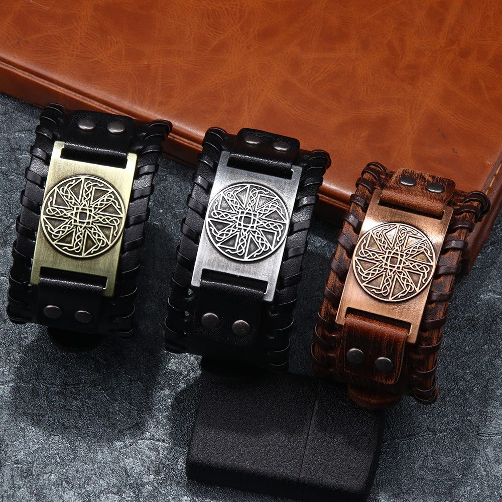 Viking Norse Leather Bracelets